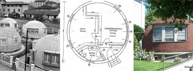Il progetto delle case Igloo - credit: web con mia rielaborazione grafica